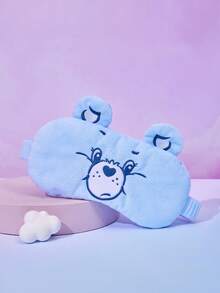 Care Bear X Joivida 1個可愛刺繡熊睡眠眼罩，柔軟遮光設計，男女適用，適合午睡、旅行、居家放鬆、辦公室、日常睡眠輔助，也是週年紀念、生日或聖誕襪填充物的獨特個性化禮物 - 彩色 - 查看 2