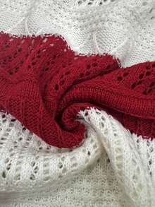Manfinity LEGND Men's Colorblock Casual Daily Knit Top - Red - View 3