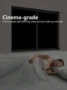 Black Frosted Window Film, Privacy Anti-Peep Sun Blocking Window Sticker - Black 1pc - View 2