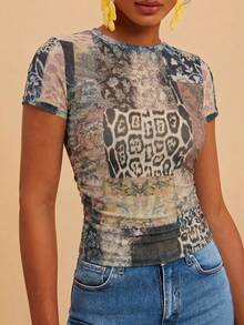 Travachic Women's Summer Fashion Blue Top Night Out Sexy - Multicolor - View 8