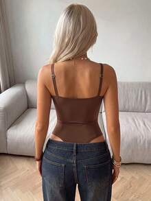 SuitURBody 女士身形塑形連體衣 - 咖啡棕 - 查看 2