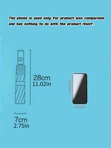 1PC Transparent Folding Automatic Umbrella, Compact Sturdy Durable Design, Suitable For Student Use - transparent color - View 4