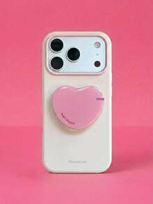 ShellaStory An Ins Style Colorful Asymmetric Geometric Stand Compatible With Apple 17 Pro Phone Case 16 Personalized Soft Course 13 Applicable 15 Geometry, Simple Style, Clash Color Style, Niche, Ins Style - Pear white - View 1