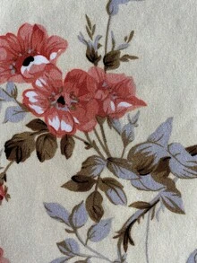 Elenzga 女款春夏優雅通勤舒適花卉V領無袖金屬扣百褶收腰修身連身褲 - 彩色 - 查看 6