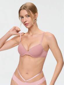 Bonmuse 女款提拉強化胸罩 - 豐胸、支撐、舒適且性感，必備內衣 - 藕粉色 - 查看 7