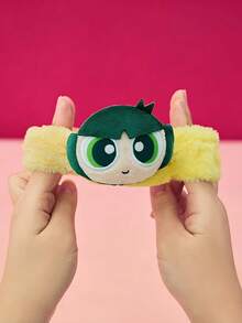 THE POWERPUFF GIRLS X Joivida 1組毛絨髮圈與髮帶、可愛卡通髮箍，適合日常穿著、旅行、派對，是送給女性、女孩的有趣禮物，生日、聖誕節或週年紀念的襪子填充禮物 - 彩色 - 查看 7