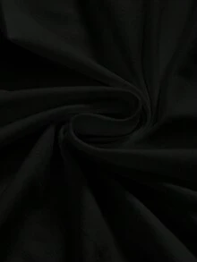 ROMWE Grunge Punk 美式復古甜美性感辣妹綁帶蝴蝶結低胸露背掛脖女款背心上衣 - 黑色 - 查看 4