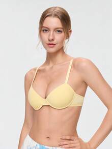 Bonmuse Women's Push-Up Lift Bra - Enhances Bust, Provides Support And Lift, Sexy And Comfortable, Fashion Essential Lingerie - Yellow - View 6