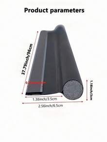 1PC Leatherette Self Adhesive Door Bottom Seal Strip Windproof Dustproof Soundproof Insect Blocking Gap Weatherstrip For Bedroom Home Indoor Daily Household Noise Reduction Decorative Door Accessory - Single-sided Seal - View 4