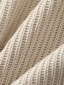 DAZY Summer Solid Color Textured Fabric Elastic Waist Men's T-Shirt Set - Beige - View 3