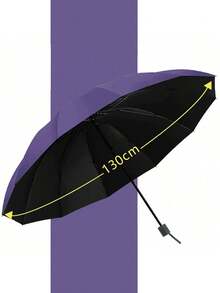 1Piece Extra Large Folding Umbrella Double Canopy Windproof Rain Sun Dual Use UV Coating For Two Person Travel Outdoor Protection High Quality Trending Now - multicolor - View 2