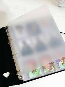 1pc 3 Inch 9-Grid Mini Photo Album With 25 Inner Pages, Portable Photo Storage Book, Cute Back To School Stationery & School Supplies - White - View 7