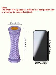 1pc Non-Electric Plastic Plantar Fasciitis Foot Roller Massager Portable Home Relaxation Trainer For Daily Foot Care Comfort - Multicolor - View 3