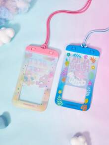Care Bears 防水手機防水袋 觸控螢幕兼容 游泳潛水漂流河川徒步溫泉水上樂園 浮力氣墊不下沉 IPX8 防水密封 掛繩頸帶 透明高清大容量 通用 7.2 吋以下所有手機 - 查看 5