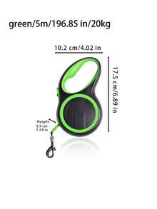 1 Piece Of Automatic Retractable Dog Leash For Medium-Sized Dogs, 5 Meters In Length, Equipped With Quick Brake Shock Absorption System And Comfortable Handle, Suitable For Daily Walking, Travelling, Hiking, Outdoor Sports And Other Activities - Multicolor - View 7