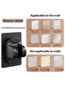 3Pcs New High Pressure Shower Head Set Multiple Modes Filter, 1.5m Full Plastic Hose& Punch-Free ABS Wall Mount Bracket - multicolor - View 11