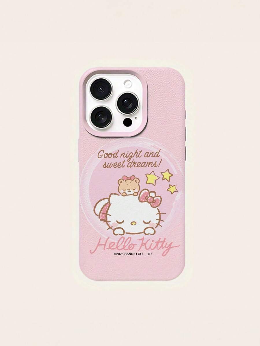HELLO KITTY AND FRIENDS | SHEIN Sanrio Hello Kitty 柔軟 TPU 手機殼 防震保護套 適用於所有 iPhone 機型 17 16 15 14 13 12 11 Pro Max - 彩色 - 查看 1