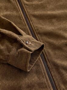 SWAVVY Men's Solid Color Zipper Casual Versatile Daily Travel Long Sleeve Jacket - Multicolor - View 4