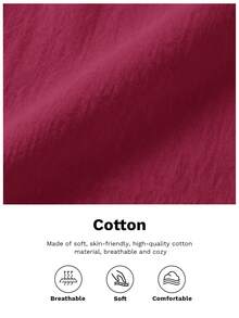 Shapeblank Plus Size Women Solid Color Drawstring Waist Casual Versatile Daily Travel Long Pants - Red Violet - View 8