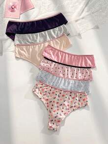 PetitDoll 7pcs/Pack Women's Printed Comfortable Bikini Briefs - Multicolor - View 2