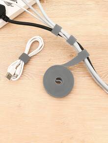 Reusable Cable Tie Desktop Data Cord Socket Fixed Harness Bundling Organizer Durable Adjustable Office Home Computer Practical Strong Neat Easy - A - View 7