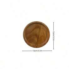 1pc 360 Rotating Wooden Tray, Spice Rack, Kitchen Organizer, Turntable, Multipurpose Wooden Platter, 8-Inch Round Wooden Spice Holder, Suitable For Kitchen Cabinet And Storage, Housewarming, Father'S Day, Graduation Gift - View 11