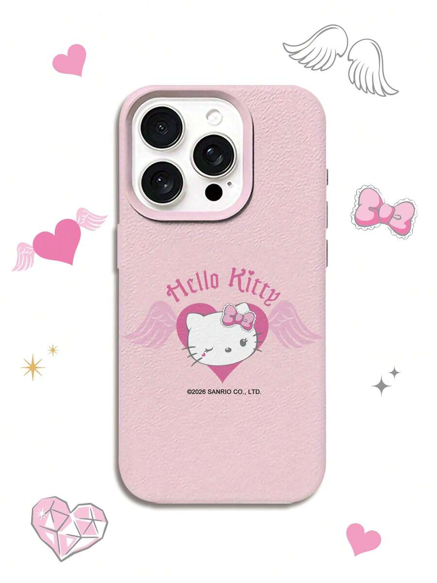 HELLO KITTY AND FRIENDS | SHEIN Sanrio Hello Kitty Soft TPU Phone Case Shockproof Protective Cover Compatible With All IPhone Models 17 16 15 14 13 12 11 Pro Max - Multicolor - View 1