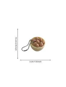 Zazumi 1pc Cute Food Fidget Clicker Keychain, Mini Snack Bag Charm, Fun Sensory Toy, Backpack Accessory, Party Favor, Birthday & Holiday Gift - Multicolor - View 10