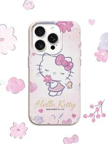 HELLO KITTY AND FRIENDS | SHEIN Sanrio Hello Kitty 柔軟 TPU 手機殼 防震保護套 相容所有 iPhone 機型 17 16 15 14 13 12 11 Pro Max - 彩色 - 查看 2