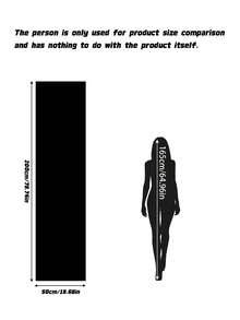 Black Frosted Window Film, Privacy Anti-Peep Sun Blocking Window Sticker - Black 1pc - View 4