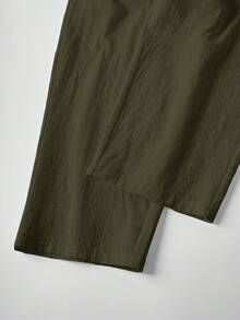 Rusticease Women's Casual Versatile Solid Color Pants - Army Green - View 7