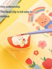 مجموعة ملاقط ملونة 2 قطعة - أداة صغيرة لالتقاط الملصقات DIY للألبومات، أداة دقيقة للحرف اليدوية للتدوين اليومي وفن الأظافر وملصقات الديكور، مشبك صغير للأعمال الورقية وديكور المخطط - وردي - مشاهدة 4