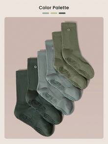 GLOWMODE Calcetines Crew Make A Move Grip Scrunch - Verde - Ver 7