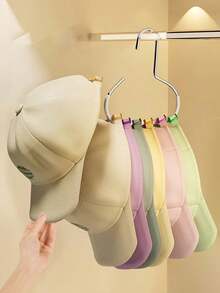 Multi-Functional Simple Household Hanger With Hat Rings, Creative Storage & Drying Rack For Scarves, Bags And Ties For Wardrobe - Multicolor - View 12