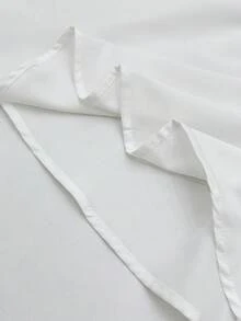 Elenzga 女款大尺碼白色3D花卉抹胸上衣，夏季優雅派對無袖修身收腰不對稱下擺外套背心，適合約會 - 白色 - 查看 8