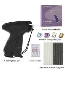 Professional Tagging Gun For Clothes - Quick No-Sew Fabric Fixer With 5 Fine Needles & 1000 Fasteners, Speedy Hemming Tool For Garments, Micro Stitchy Repair Kit (Sticky Sewing Alternative - multicolor - View 26