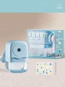 1/5pcs Hand Cranked Pencil Sharpener, Battery Free, Four Color Options, 5-Level Adjustable Pen Tip, ABS Material, Suitable For Students, Families, And Offices, Can Be Used For Birthday Gifts, Back To School Gifts, Etc. - Multicolor - View 11