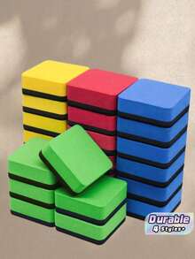 Magnetic Whiteboard Eraser, Magnetic Chalkboard Eraser, Washable Dust-Free, Durable, For Classroom, School, Students, Teachers, Children, Home Use - Random Color - View 1