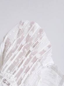 Soleia Women's Plus Size White Lace Camisole - White - View 7