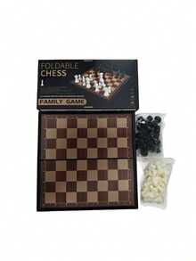 Professional Foldable Chessboard Set, Premium Gift Box, Portable Tabletop Game, Suitable For Checkers And Chess Strategy, Ideal For 33 Different Scenarios - Multicolor - View 16