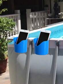 2 Pool Cup Holders, Poolside Cup Racks, Outdoor Storage Racks, Hanging Racks For Drinks And Beer Glasses. - one size fits all - View 2