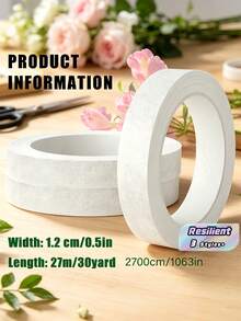 4/8/12 Rolls Floral Stem Wrap Tape, Green Floral Tape For Flower Arrangement Bouquet Corsage, Wedding Flower - multicolor - View 1