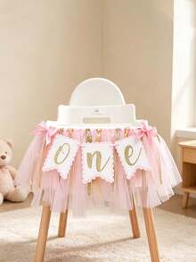 1 Boho Style 1st Birthday Banner - Boho Rainbow High Chair Banner - First Birthday Decor, Cake Toppers, Photographer Photography Props, A Wonderful 1st Birthday - Multicolor - View 1