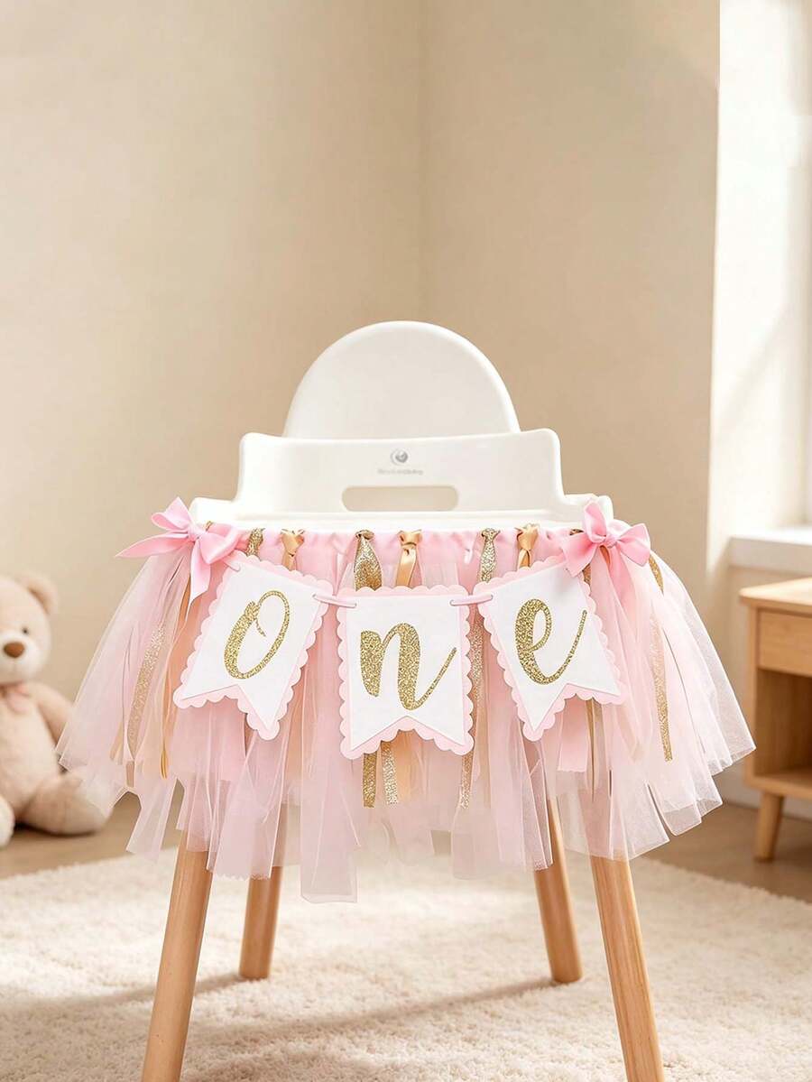 1 Boho Style 1st Birthday Banner - Boho Rainbow High Chair Banner - First Birthday Decor, Cake Toppers, Photographer Photography Props, A Wonderful 1st Birthday - Multicolor - View 1