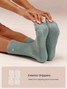 GLOWMODE Calcetines Crew Make A Move Grip Scrunch - Verde - Ver 2