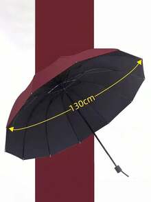 1Piece Extra Large Folding Umbrella Double Canopy Windproof Rain Sun Dual Use UV Coating For Two Person Travel Outdoor Protection High Quality Trending Now - multicolor - View 3