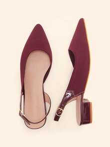 CUCCOO BASICS Damen Schuhe Klassisch Einfach Mode Damen Flache Schuhe Netz-Spleiß Damen Schuhe Temperament Elegant Tragen Damen Schuhe - Bordeaux - Übersicht 3