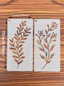 18件組 DIY 花卉繪畫模板 可重複使用塑膠模板 適用於木材 布料 紙張 噴漆塗鴉 手工藝用品 家居裝飾 禮物創意 - 多色 - 查看 2