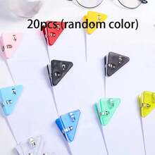 Multifunctional Creative Right Angle Triangle Corner Clip, Office Stationery Bookclip, Test Paper Anti-Roll Clip, File Memo Clip Edge Corner Clip, Storage Data Ticket Clip (Random Color), School Supplies,Back To School - multicolor - View 8