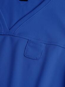 TaskEZ Conjunto de uniforme médico con top de manga corta y pantalones largos - Azul - Ver 12